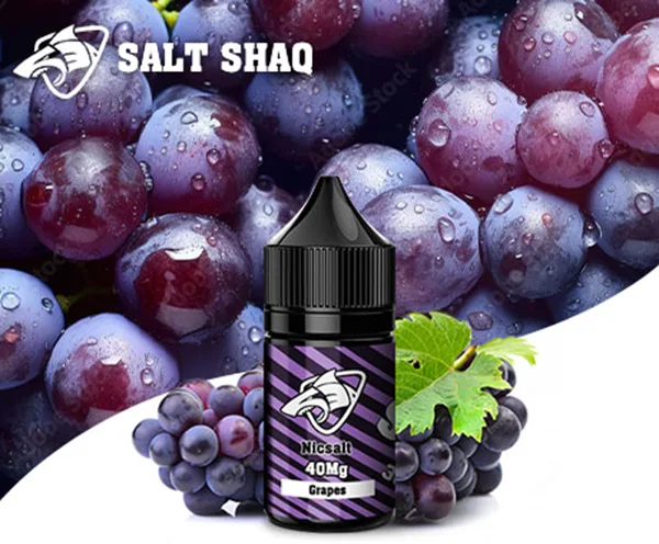 【葡萄】鯊克煙油 SALT SHAQ | 薄荷口味 30ML/40MG（全台現貨 / 涼感玩家口碑首選）
